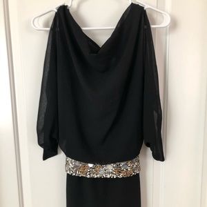 Open back cocktail dress